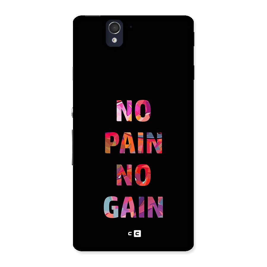 No Pain No Gain Back Case for Xperia Z