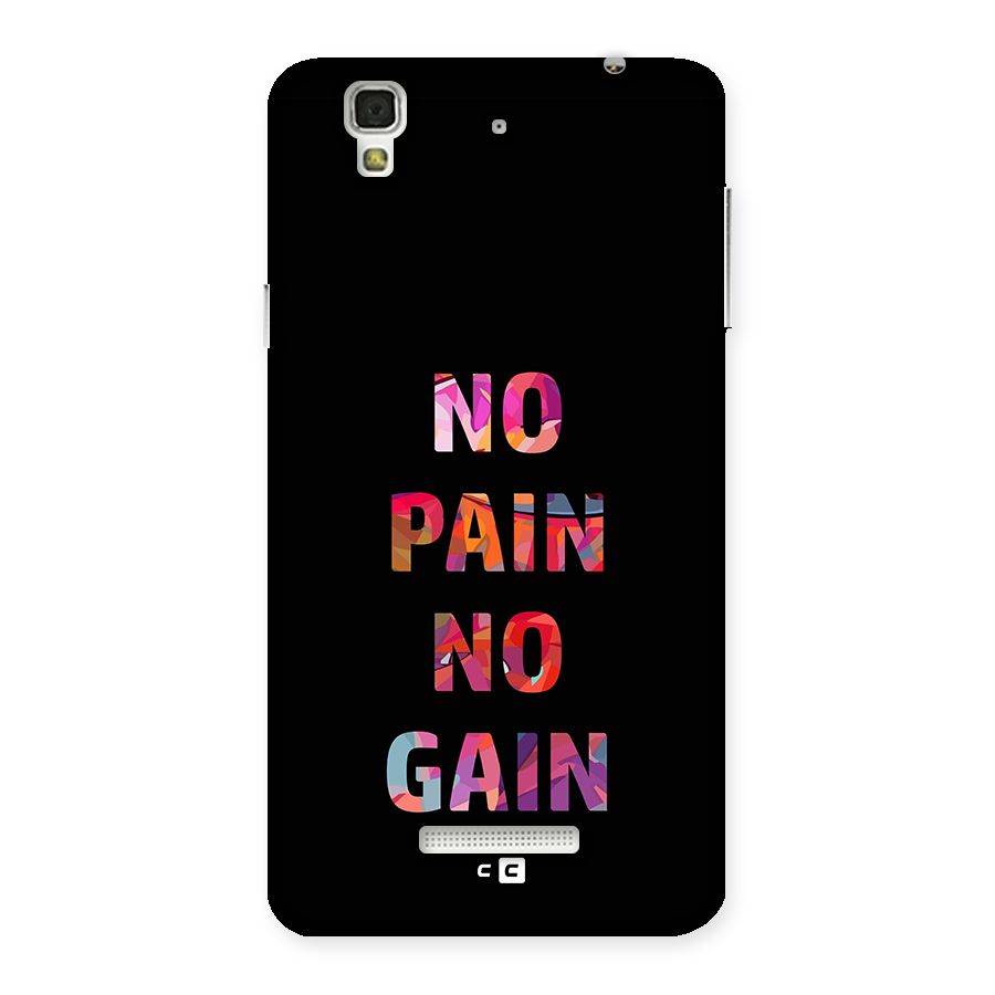 No Pain No Gain Back Case for YU Yureka Plus