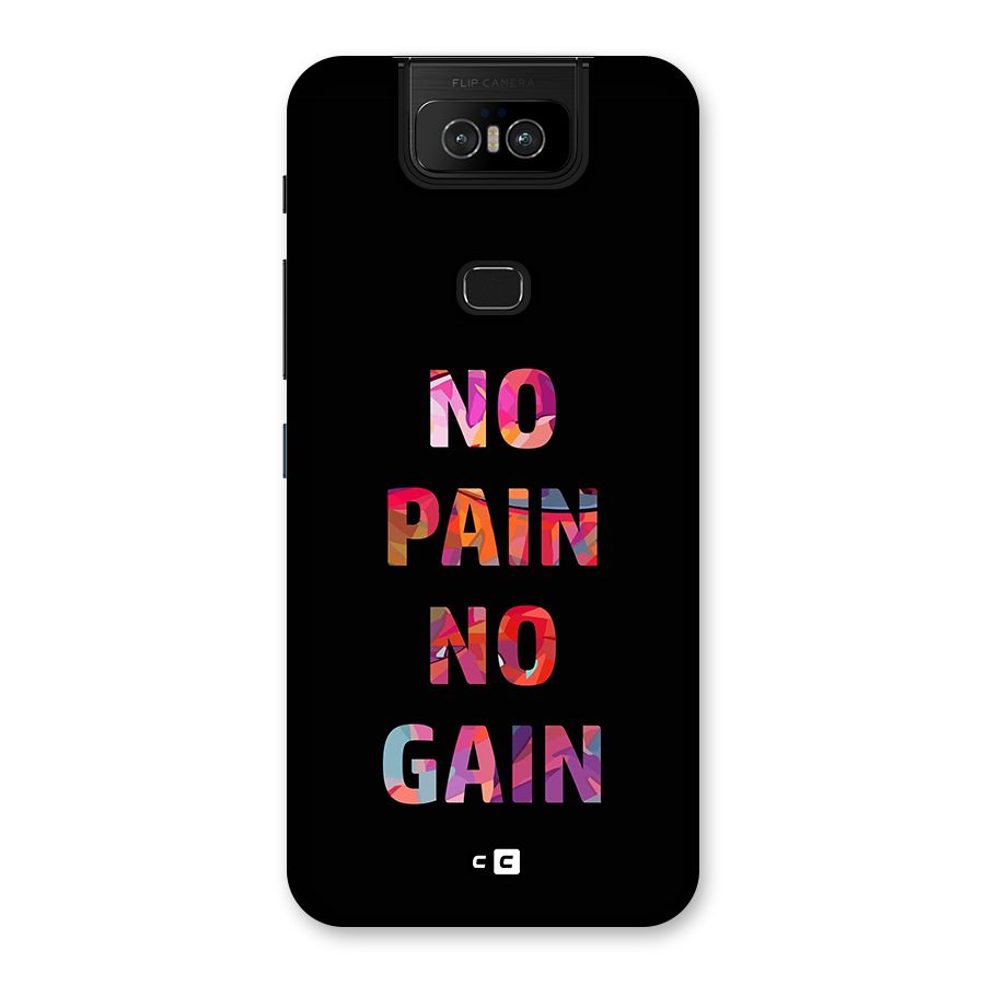 No Pain No Gain Back Case for Zenfone 6z