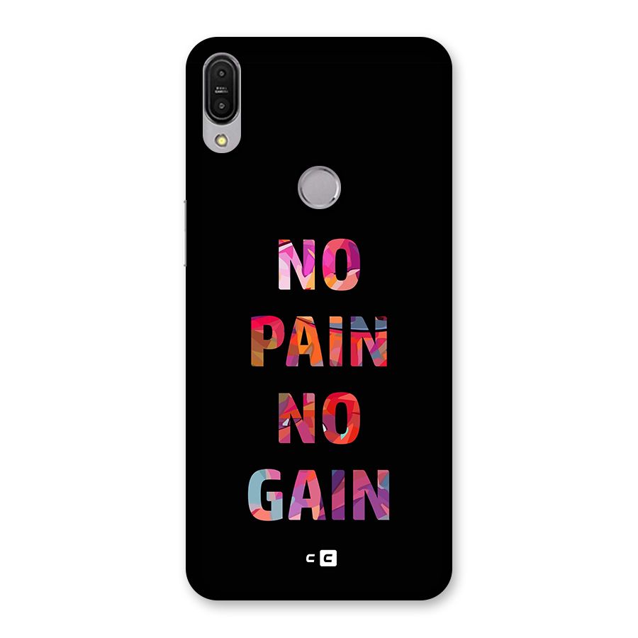 No Pain No Gain Back Case for Zenfone Max Pro M1
