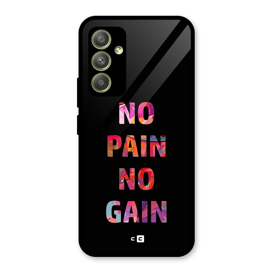 No Pain No Gain Glass Back Case for Galaxy A54