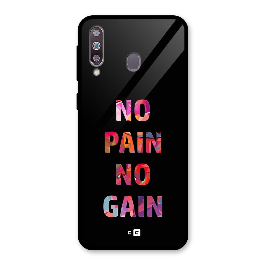 No Pain No Gain Glass Back Case for Galaxy M30