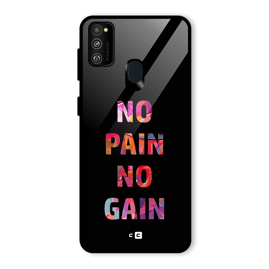 No Pain No Gain Glass Back Case for Galaxy M30s