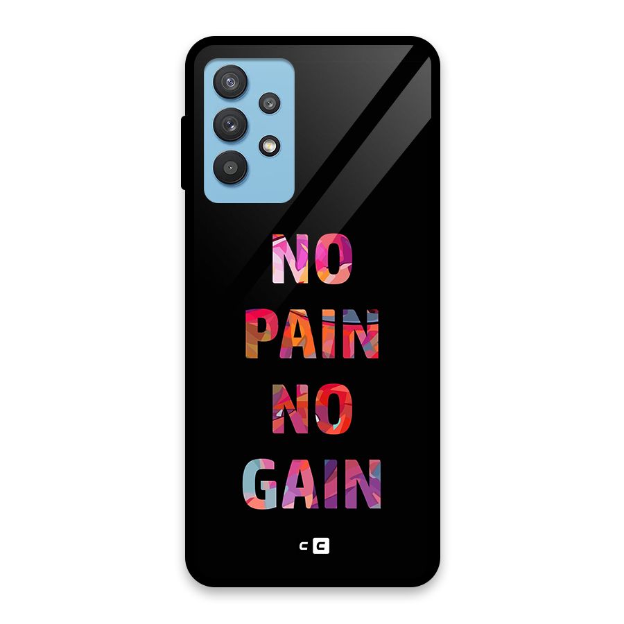 No Pain No Gain Glass Back Case for Galaxy M32 5G
