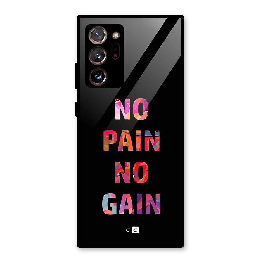 No Pain No Gain Glass Back Case for Galaxy Note 20 Ultra
