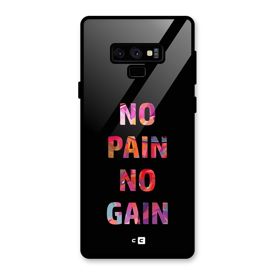 No Pain No Gain Glass Back Case for Galaxy Note 9