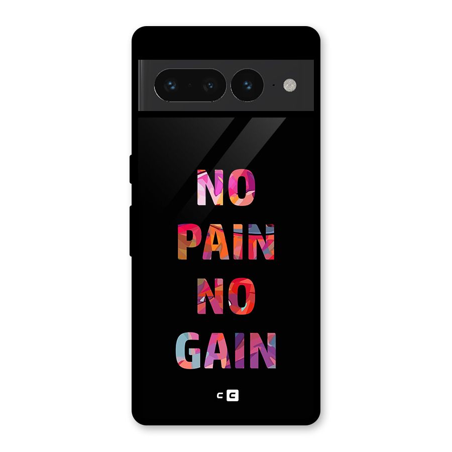 No Pain No Gain Glass Back Case for Google Pixel 7 Pro