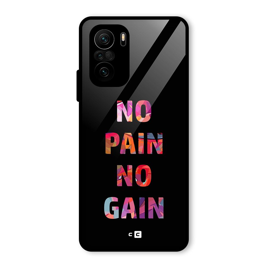 No Pain No Gain Glass Back Case for Mi 11X Pro