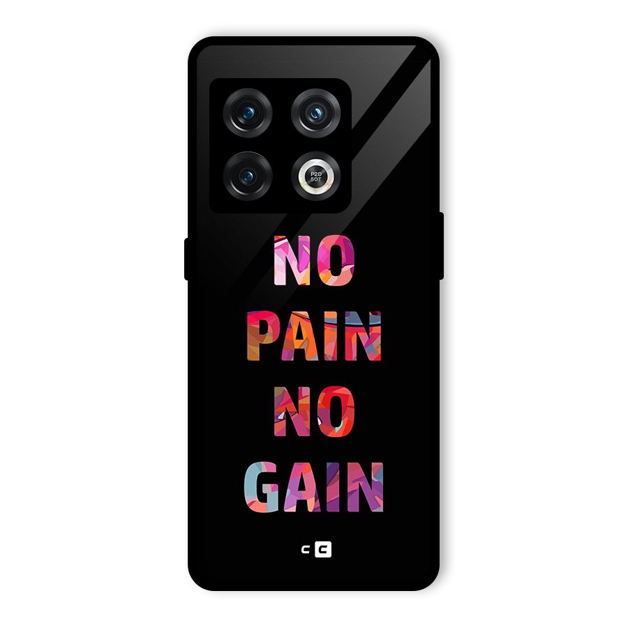 No Pain No Gain Glass Back Case for OnePlus 10 Pro 5G