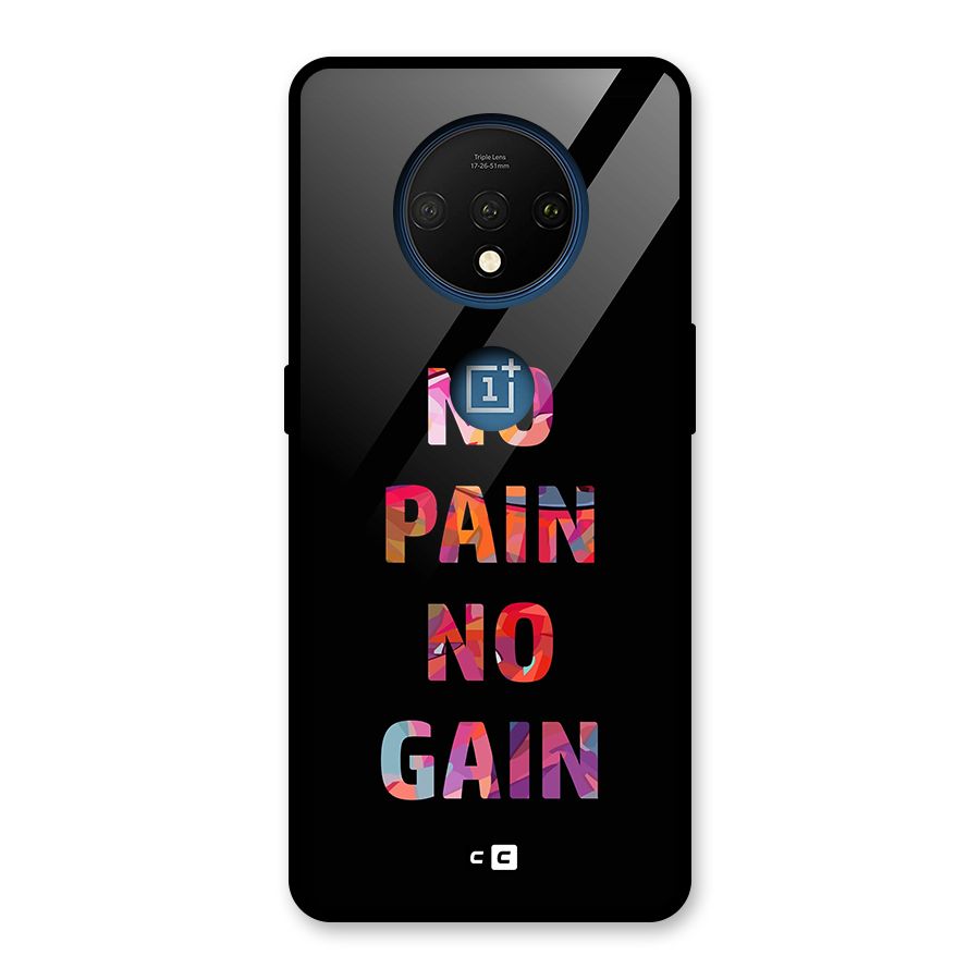 No Pain No Gain Glass Back Case for OnePlus 7T