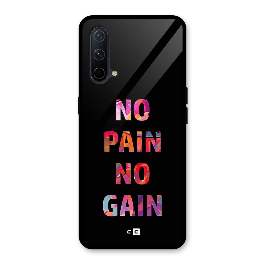 No Pain No Gain Glass Back Case for OnePlus Nord CE 5G