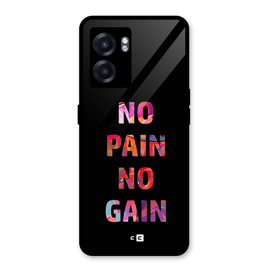 No Pain No Gain Glass Back Case for Oppo K10 (5G)