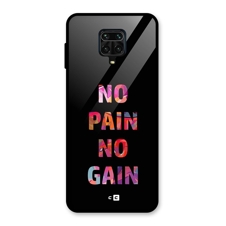 No Pain No Gain Glass Back Case for Poco M2 Pro