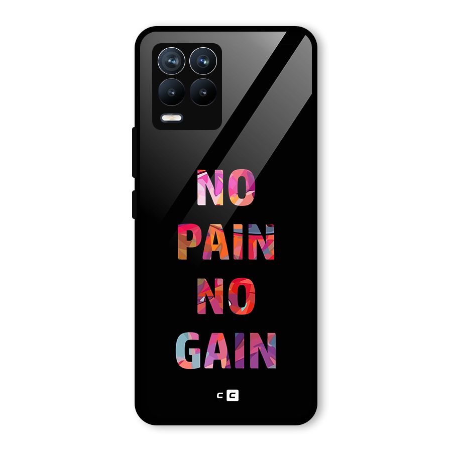 No Pain No Gain Glass Back Case for Realme 8 Pro