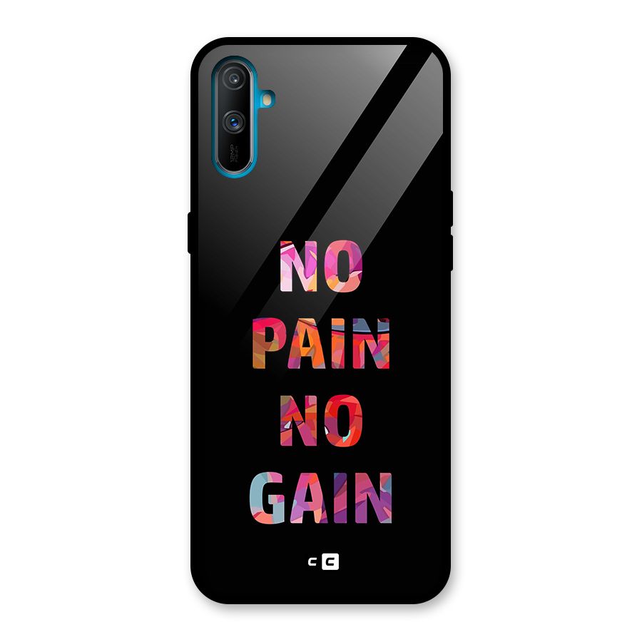 No Pain No Gain Glass Back Case for Realme C3