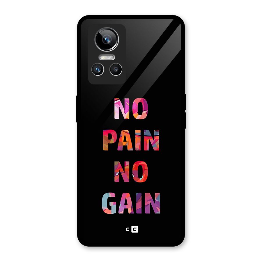 No Pain No Gain Glass Back Case for Realme GT Neo 3