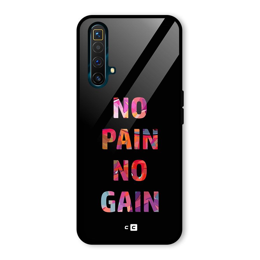 No Pain No Gain Glass Back Case for Realme X3
