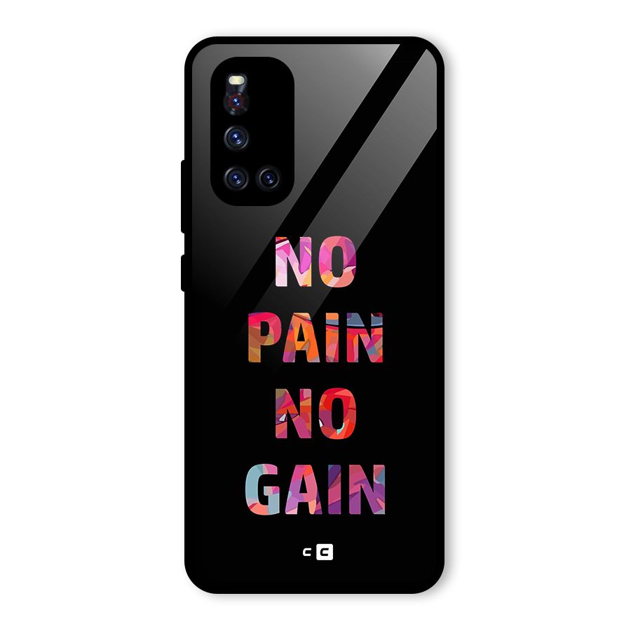 No Pain No Gain Glass Back Case for Vivo V19