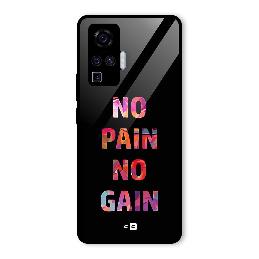 No Pain No Gain Glass Back Case for Vivo X50 Pro