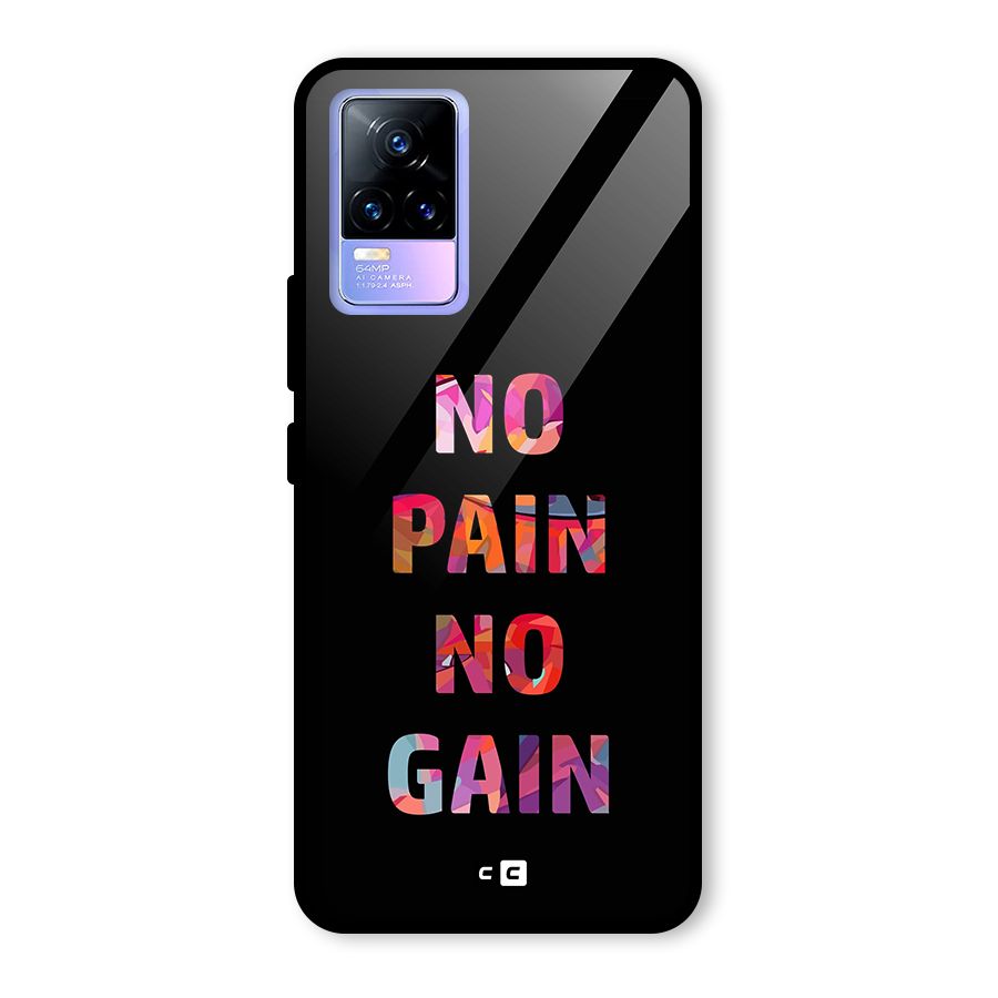 No Pain No Gain Glass Back Case for Vivo Y73