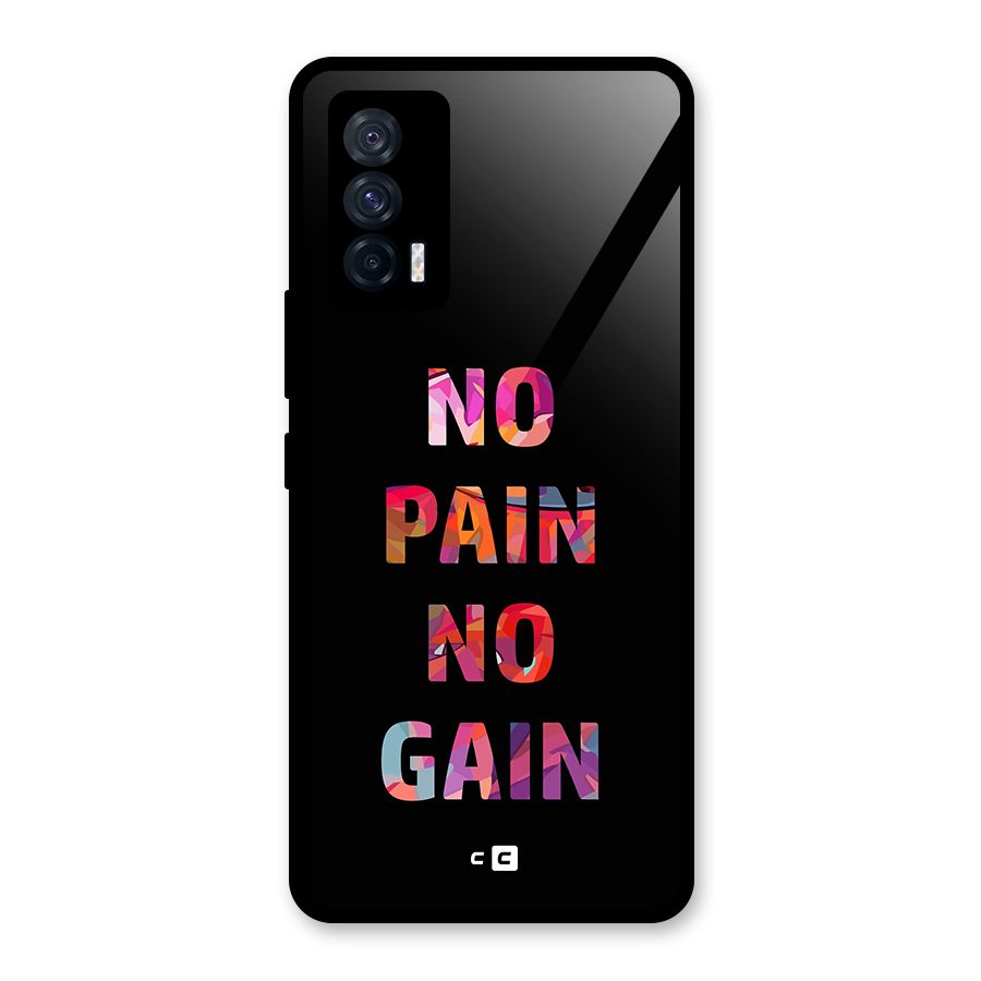 No Pain No Gain Glass Back Case for Vivo iQOO 7 5G