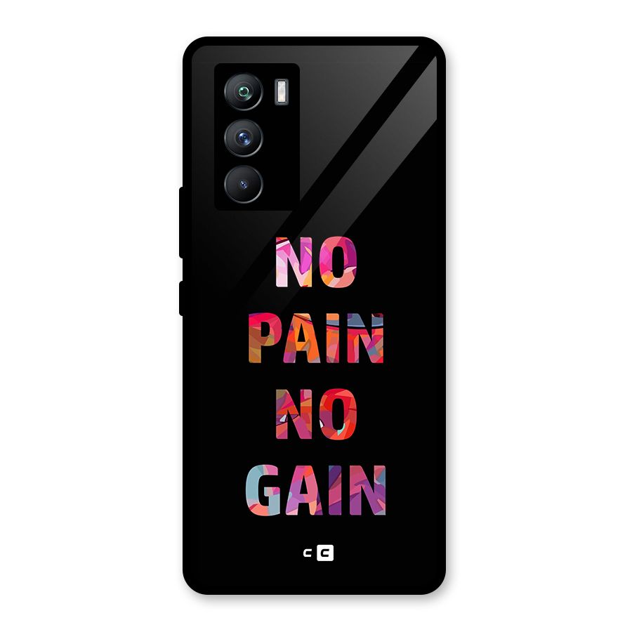 No Pain No Gain Glass Back Case for Vivo iQOO 9 SE