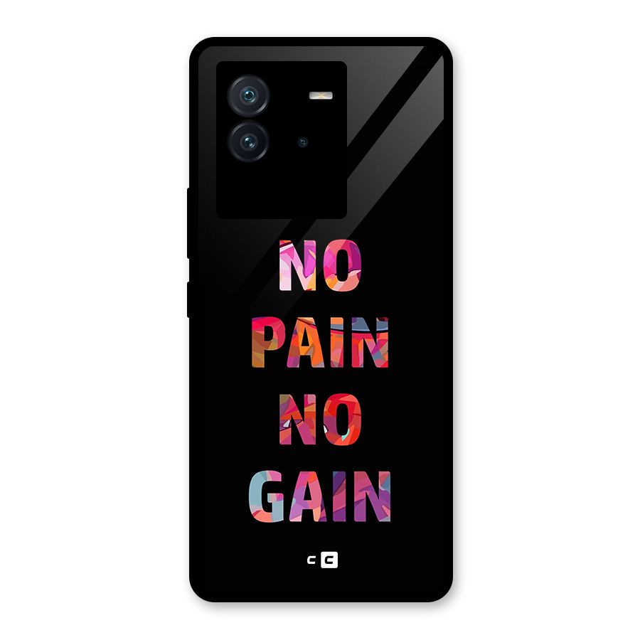 No Pain No Gain Glass Back Case for Vivo iQOO Neo 6 5G