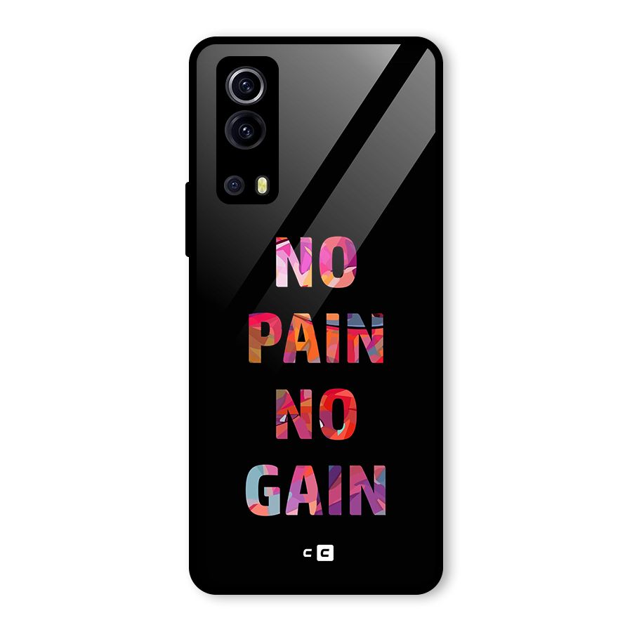No Pain No Gain Glass Back Case for Vivo iQOO Z3