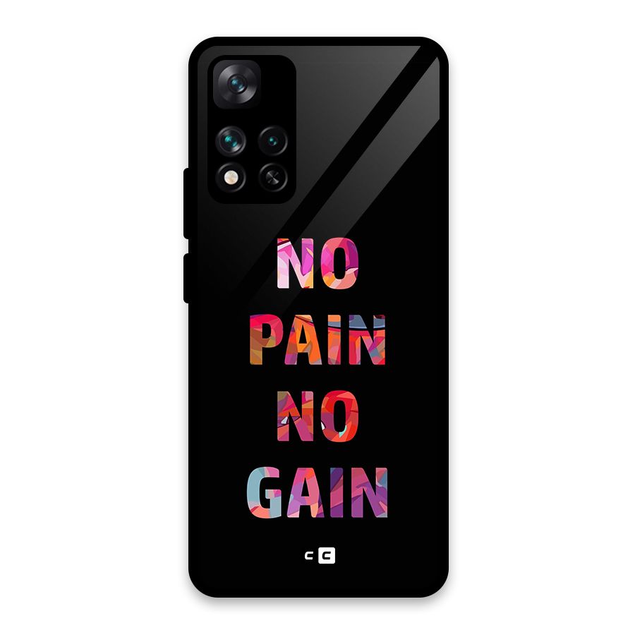 No Pain No Gain Glass Back Case for Xiaomi 11i 5G