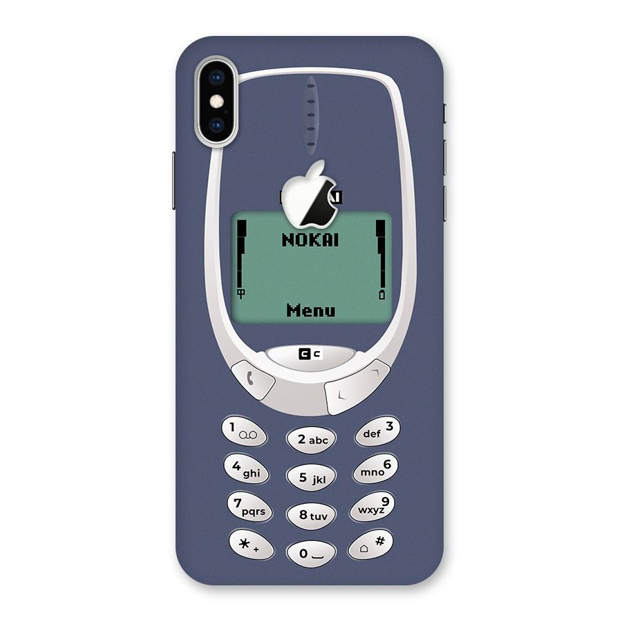 Nokai Classic Back Case for iPhone XS Max Apple Cut