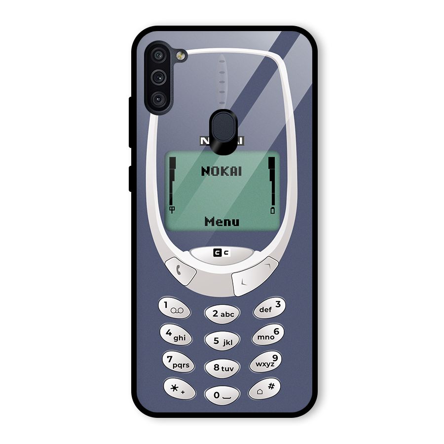 Nokai Classic Glass Back Case for Galaxy M11