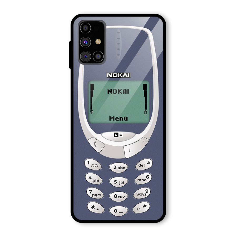 Nokai Classic Glass Back Case for Galaxy M31s
