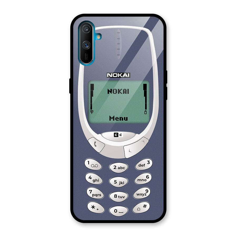 Nokai Classic Glass Back Case for Realme C3