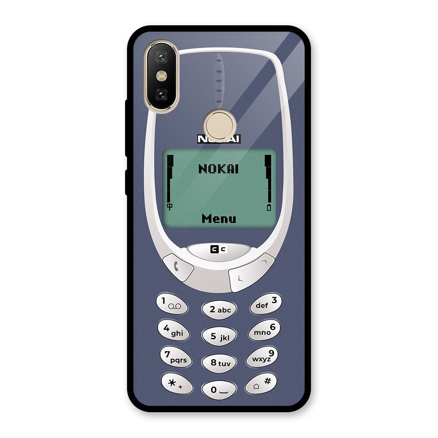 Nokai Classic Glass Back Case for Redmi A2