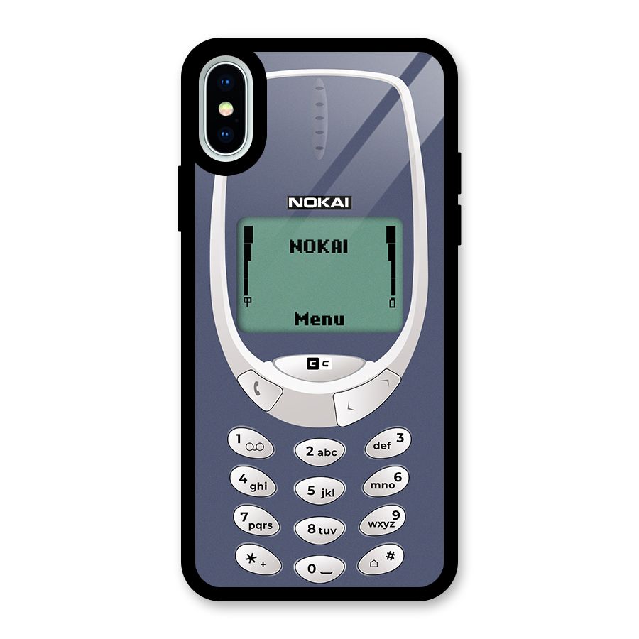 Nokai Classic Glass Back Case for iPhone XS