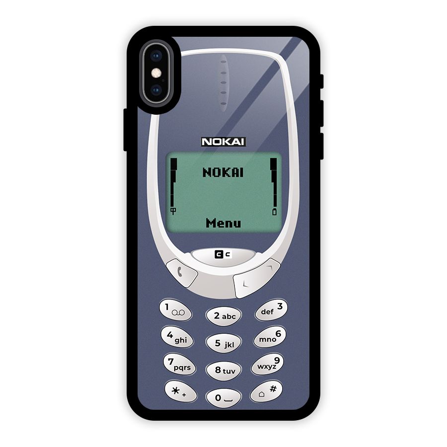 Nokai Classic Glass Back Case for iPhone XS Max