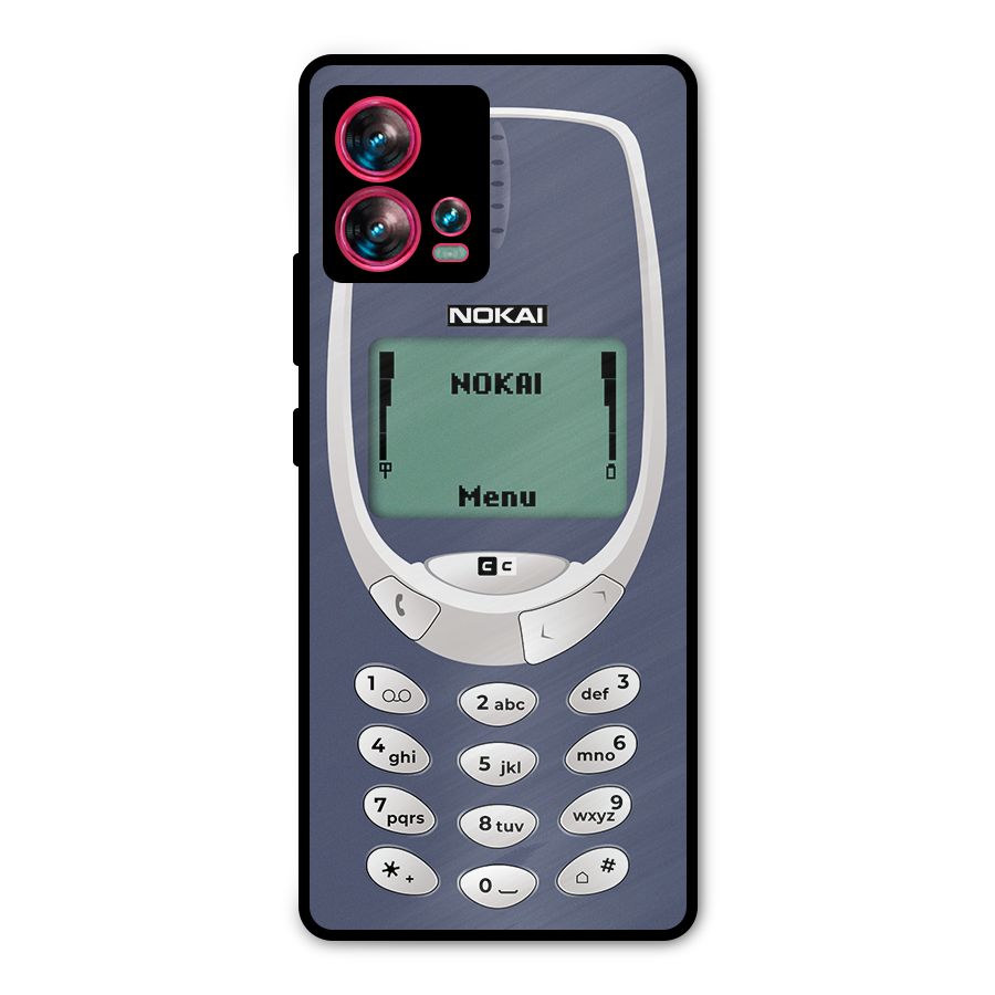 Nokai Classic Metal Back Case for Motorola Edge 30 Fusion