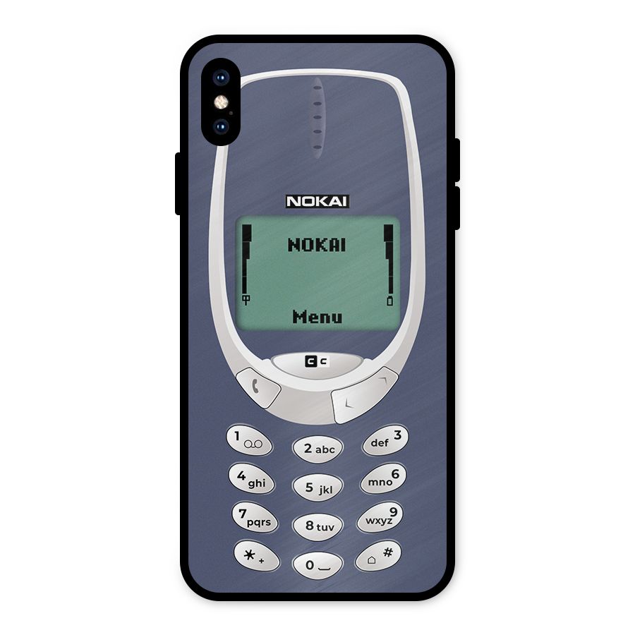 Nokai Classic Metal Back Case for iPhone XS Max