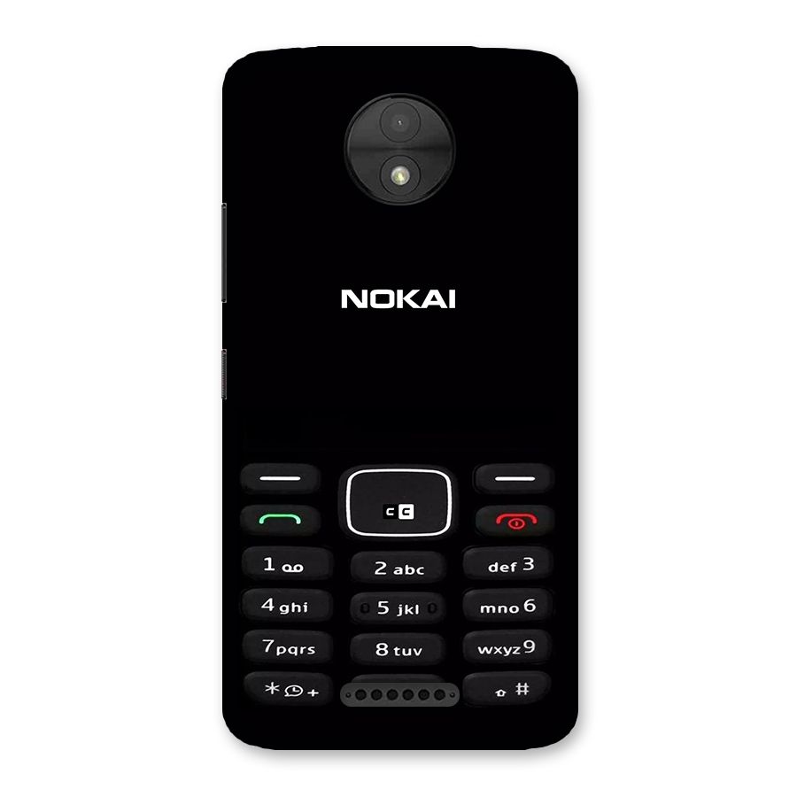 Nokia Bar Print Back Case for Moto C
