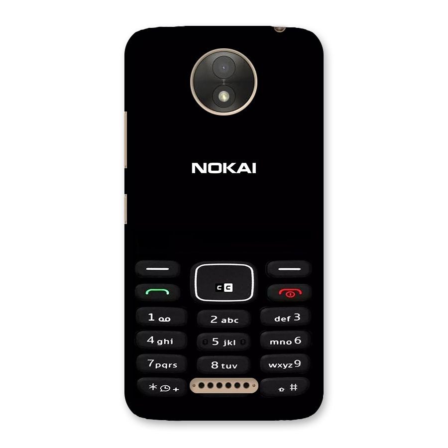 Nokia Bar Print Back Case for Moto C Plus