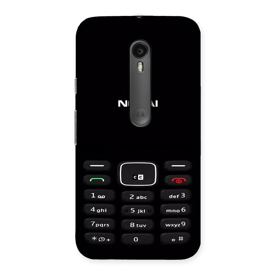 Nokia Bar Print Back Case for Moto G3