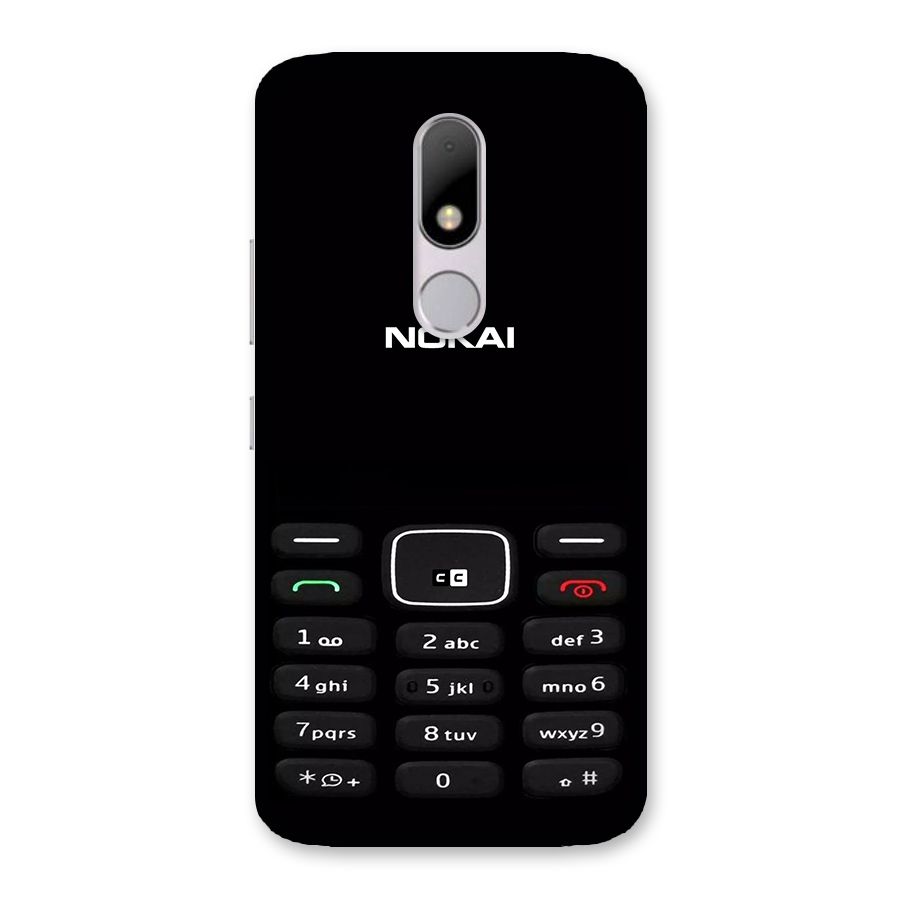 Nokia Bar Print Back Case for Moto M