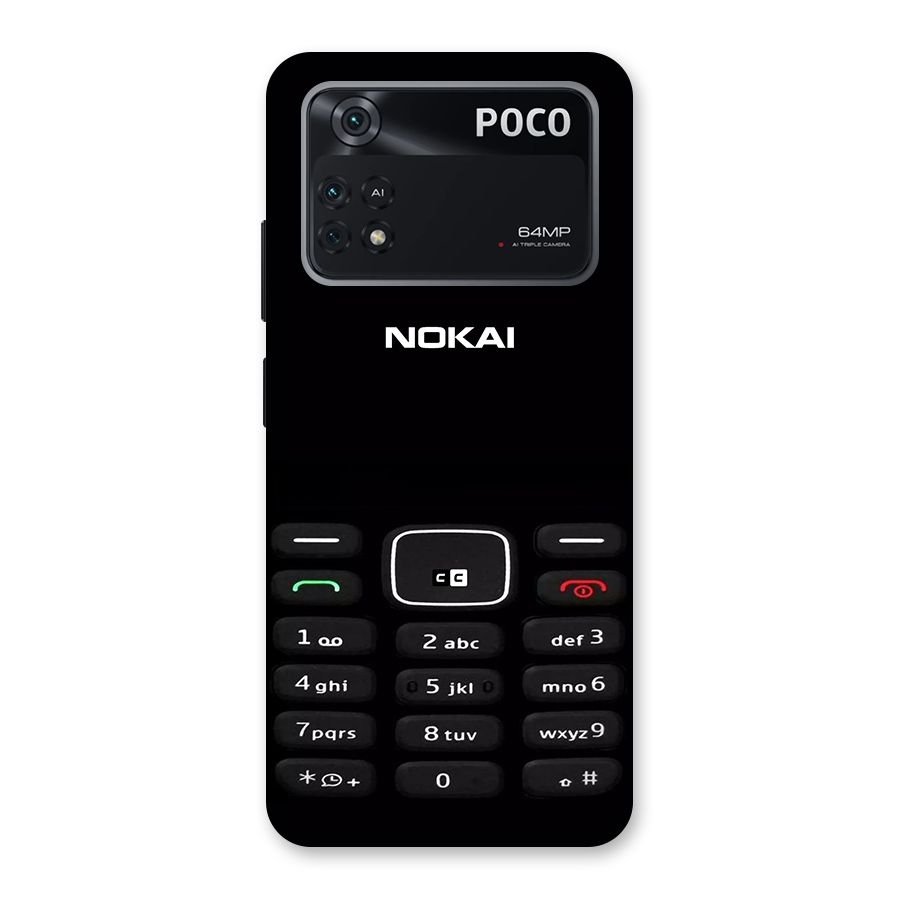 Nokia Bar Print Back Case for Poco M4 Pro 4G