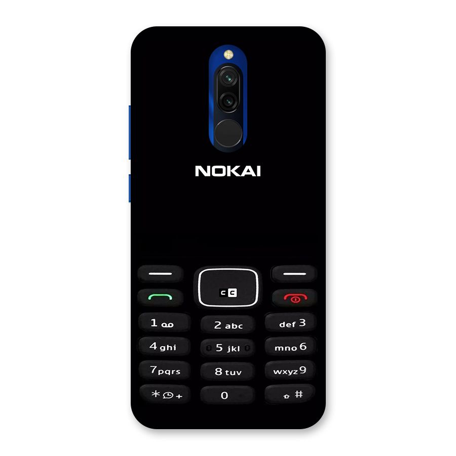 Nokia Bar Print Back Case for Redmi 8