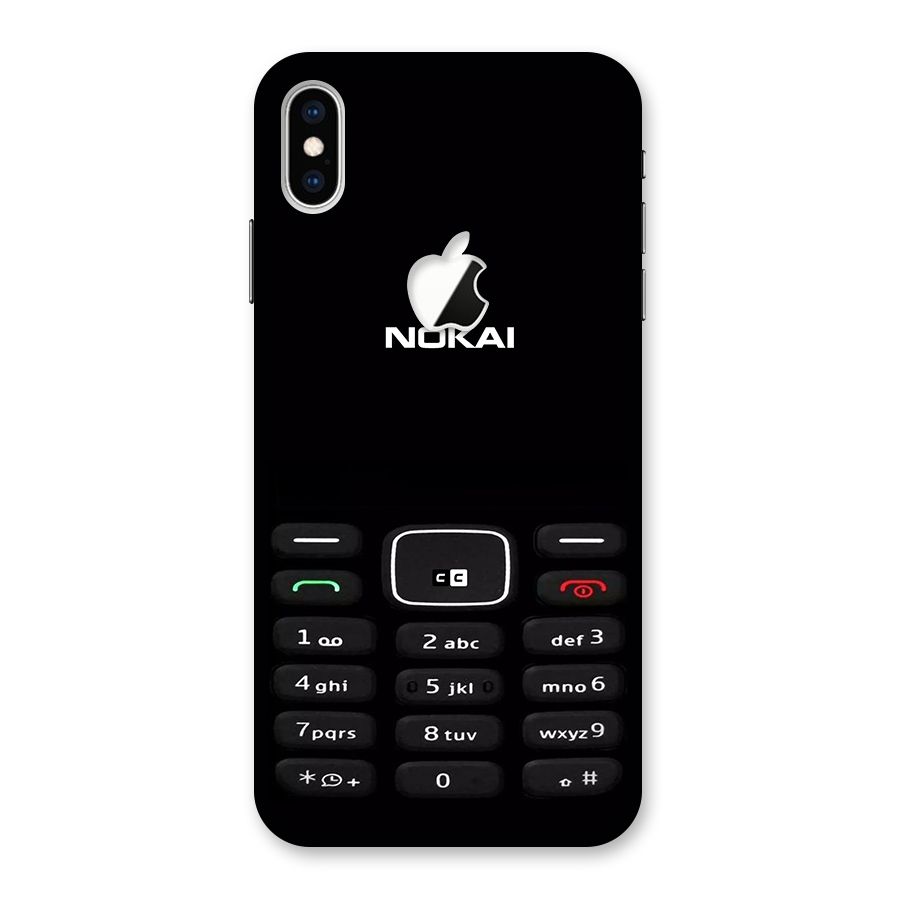 Nokia Bar Print Back Case for iPhone XS Max Apple Cut