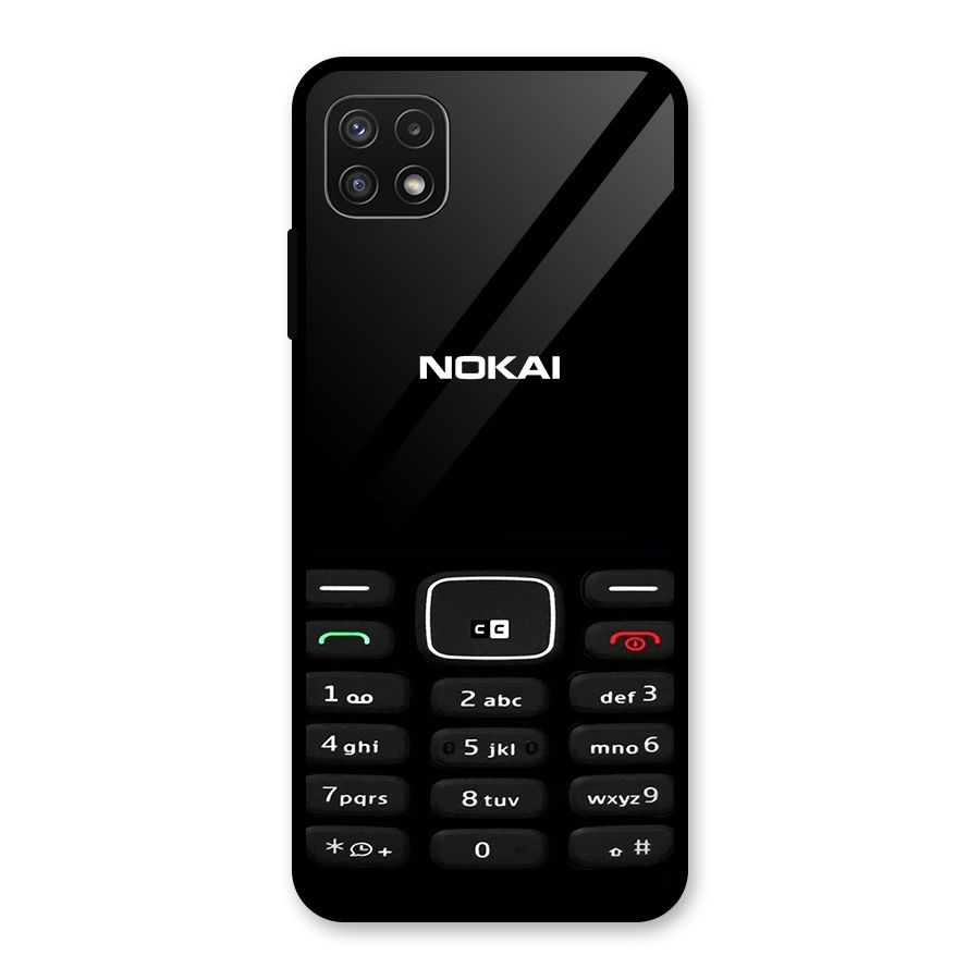 Nokia Bar Print Glass Back Case for Galaxy A22 5G