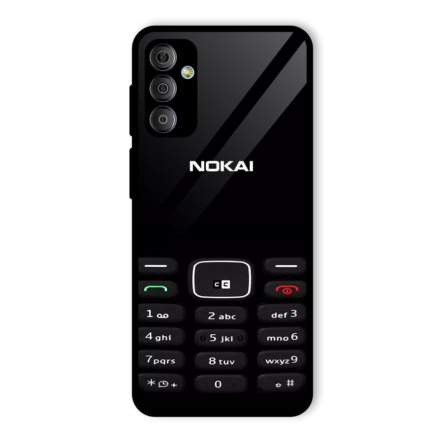 Nokia Bar Print Glass Back Case for Galaxy F23