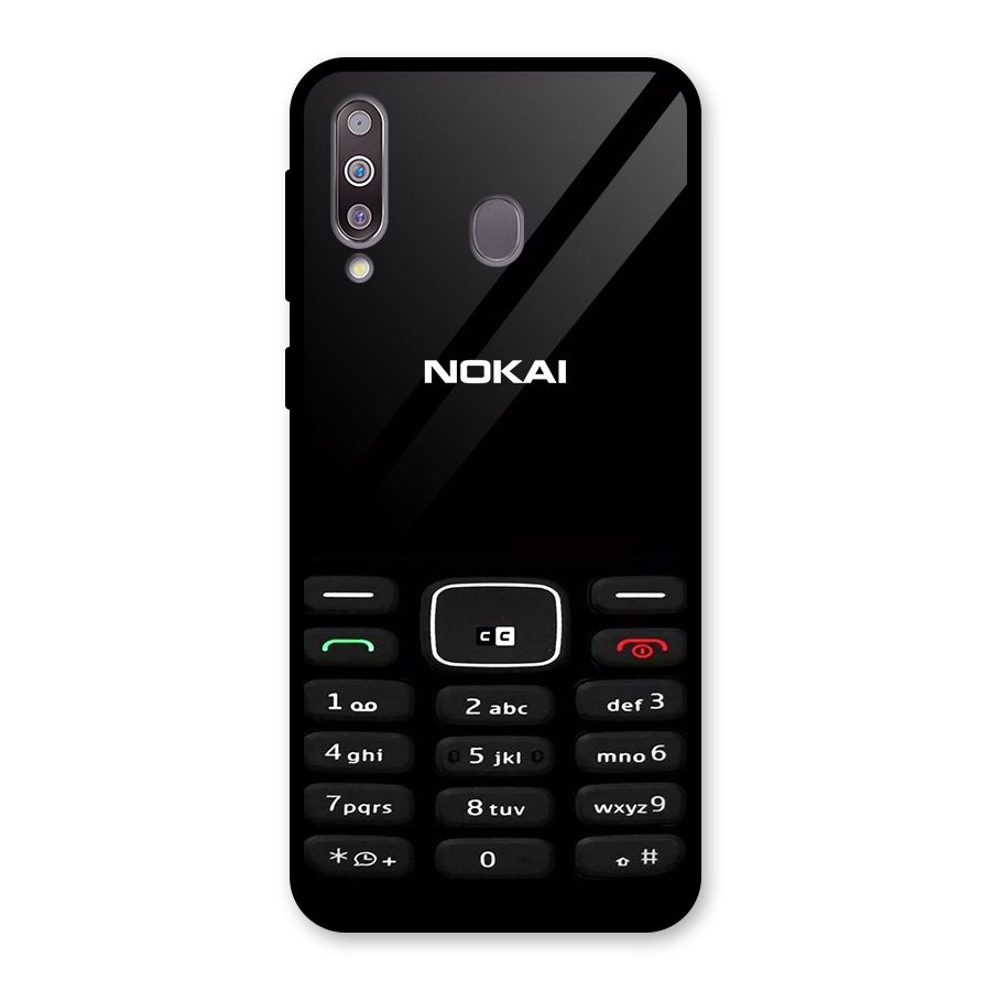 Nokia Bar Print Glass Back Case for Galaxy M30
