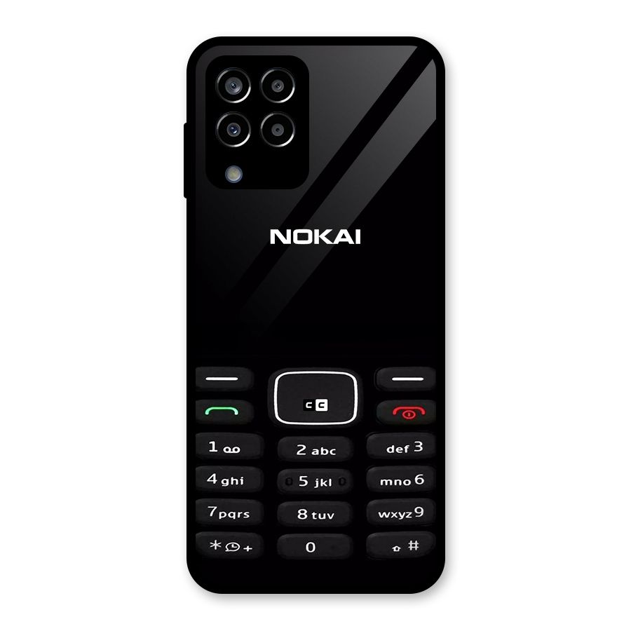 Nokia Bar Print Glass Back Case for Galaxy M33