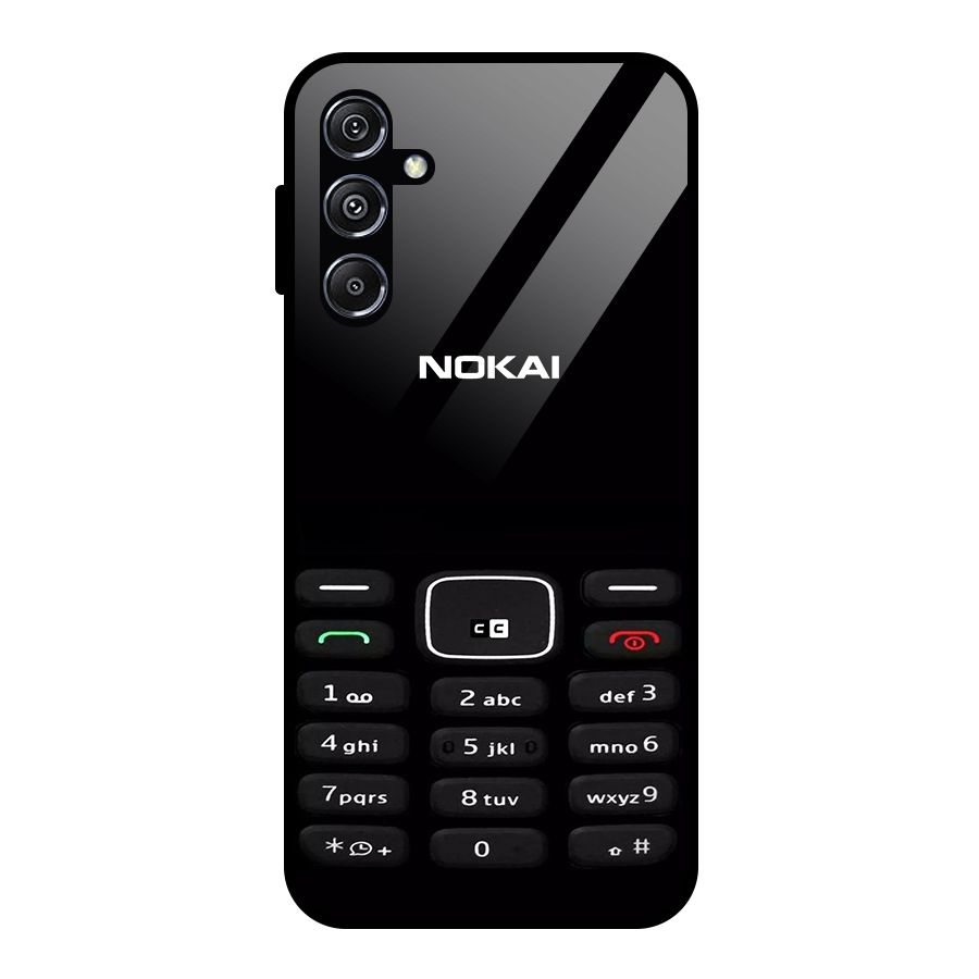 Nokia Bar Print Glass Back Case for Galaxy M34 5G